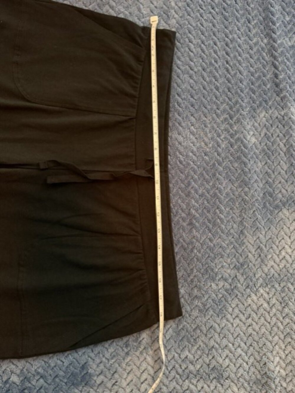 Gilligan & O'Malley Black Sleep Shorts Lounge Drawstring Pockets Size L/G - Picture 4 of 7